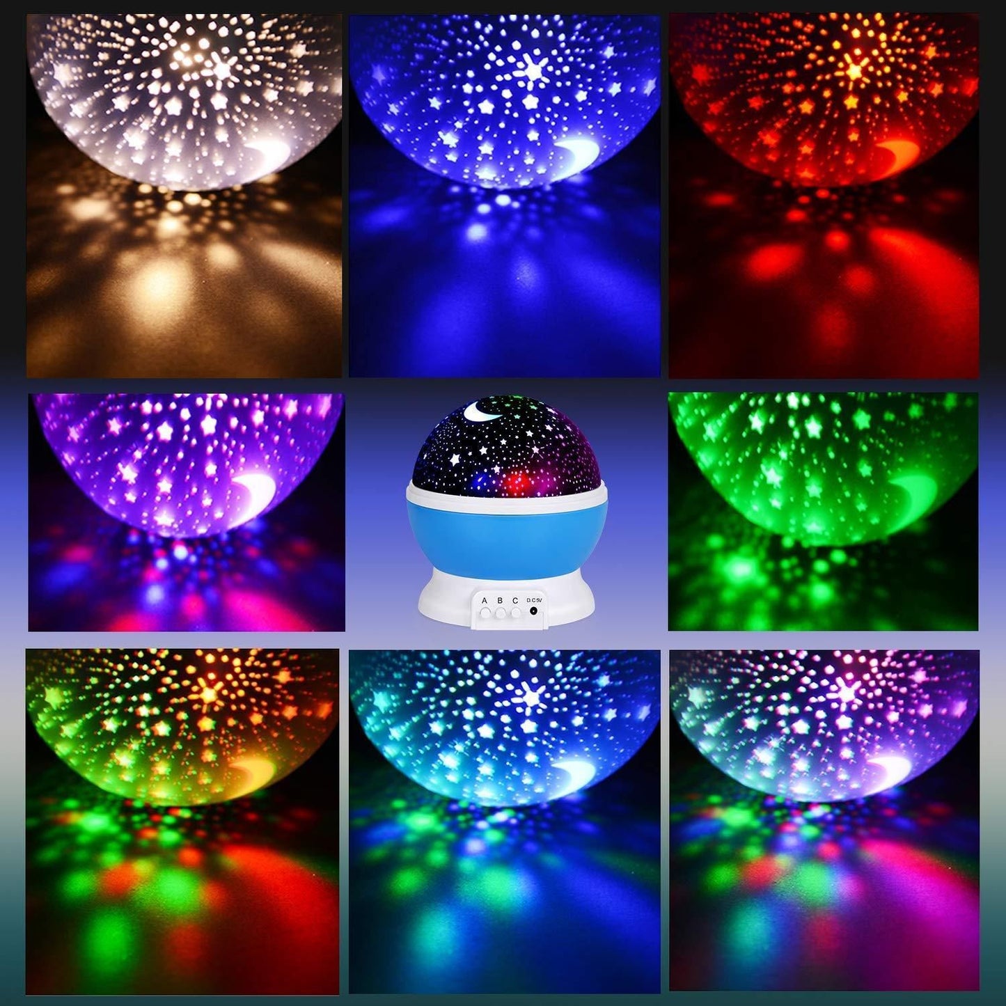 Moon Star Night Light